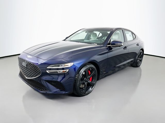 Capri Blue 2026 Genesis G70 3.3T Sport Prestige RWD Sedan Rear-Wheel Drive 8-Speed Automatic