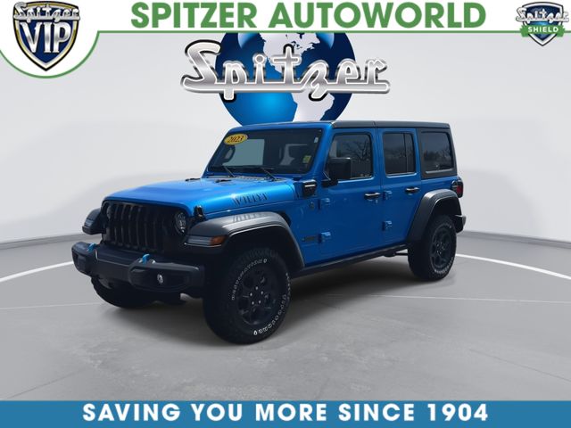 Certified Used 2023 Blue Jeep Willys 4xe image 4