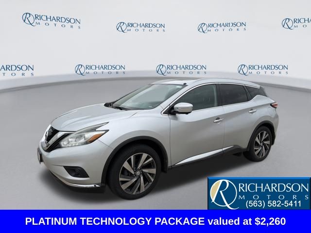 Brilliant Silver Metallic 2015 Nissan Murano Platinum AWD SUV / Crossover All-Wheel Drive Continuously Variable Transmission