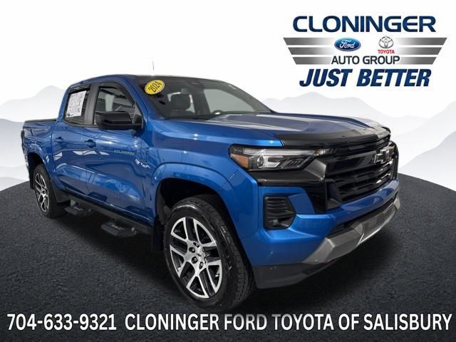 Glacier Blue Metallic 2024 Chevrolet Colorado Pickup Truck Four-Wheel Drive 8-Speed Automatic