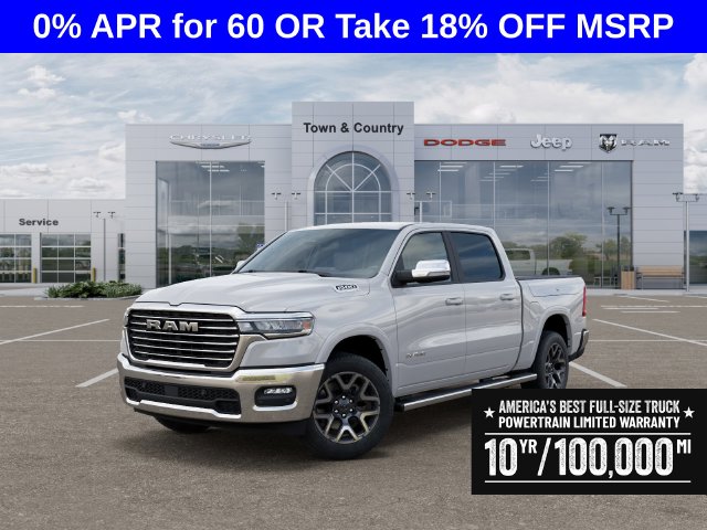 Bright White Clearcoat 2026 RAM 1500 Pickup Truck Four-Wheel Drive 8-Speed Automatic