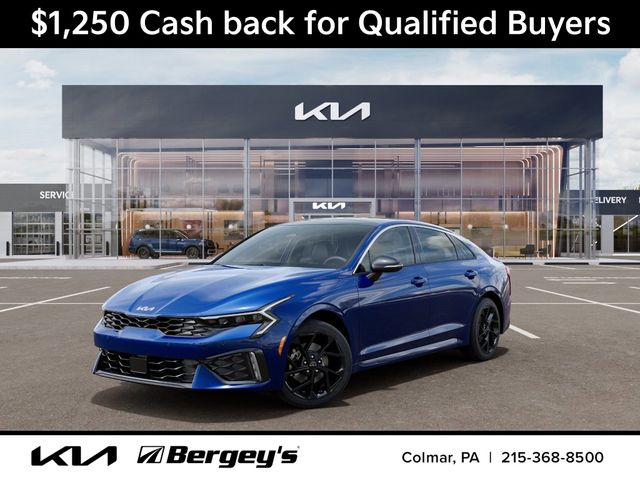 Yacht Blue 2026 Kia K5 GT-Line FWD Sedan Front-Wheel Drive 8-Speed Automatic