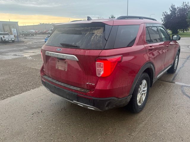 2021 Red Metallic Ford Explorer XLT 4X4 SUV