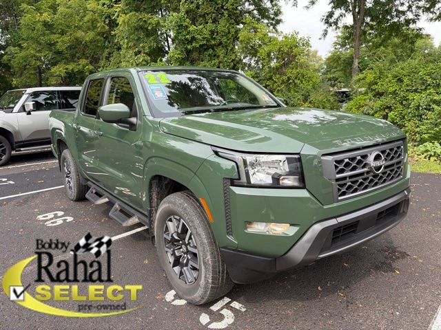 Tactical Green Metallic 2022 Nissan Frontier Pickup Truck Four-Wheel Drive 9-Speed Automatic