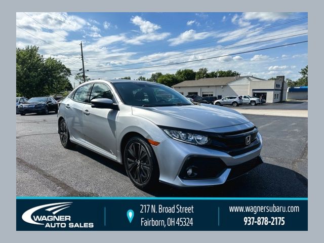 Silver 2019 Honda Civic Hatchback EX FWD Hatchback Front-Wheel Drive Continuously Variable Transmission
