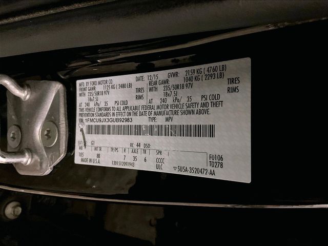 2016 Ford Escape Titanium Black at Bob Ruth Ford