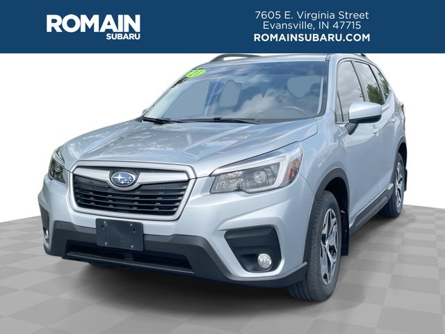 Ice Silver Metallic 2021 Subaru Forester Premium Crossover AWD SUV / Crossover All-Wheel Drive Continuously Variable Transmission