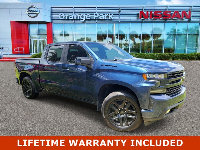 Blue Metallic 2022 Chevrolet Silverado 1500 RST Crew Cab 4WD Pickup Truck Four-Wheel Drive Automatic