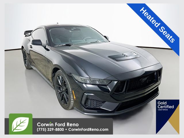 Shadow Black 2025 Ford Mustang Coupe Rear-Wheel Drive Automatic