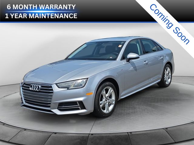 Silver Metallic 2018 Audi A4 Sedan Front-Wheel Drive 7-Speed Automatic