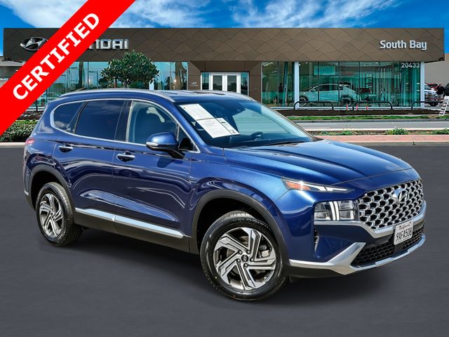 Stormy Blue 2022 Hyundai Santa Fe SUV / Crossover All-Wheel Drive 8-Speed Automatic