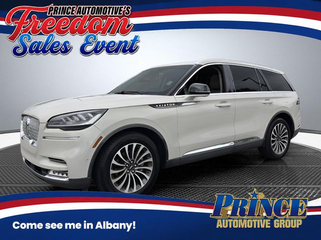 Ceramic White 2021 Lincoln Aviator SUV / Crossover Rear-Wheel Drive Automatic