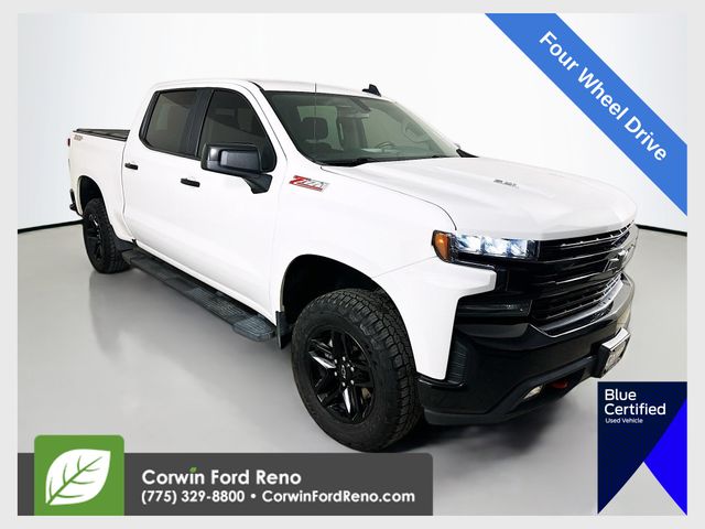 White 2021 Chevrolet Silverado 1500 Pickup Truck Four-Wheel Drive Automatic