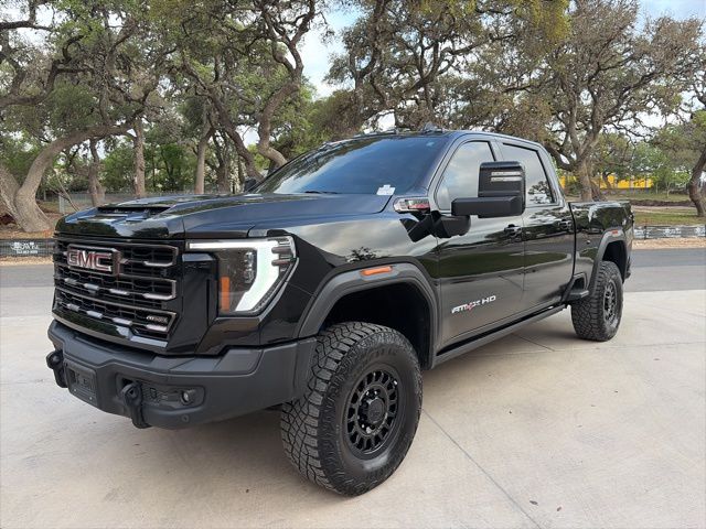 Onyx Black 2025 GMC Sierra 2500HD AT4X Crew Cab 4WD Pickup Truck Four-Wheel Drive Automatic