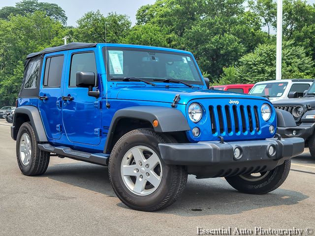 Hydro Blue Pearlcoat 2016 Jeep Wrangler SUV / Crossover Four-Wheel Drive 5-Speed Automatic