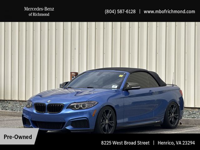 Estoril Blue Metallic 2017 BMW 2 Series M240i Convertible RWD Convertible Rear-Wheel Drive 8-Speed Automatic