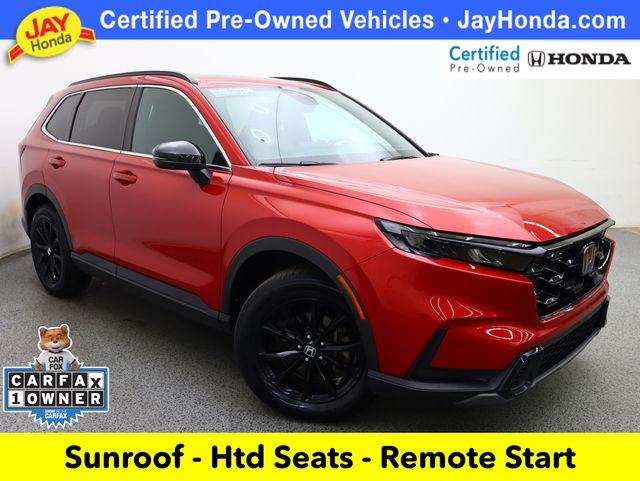 Radiant Red Metallic 2024 Honda CR-V Hybrid SUV / Crossover All-Wheel Drive Continuously Variable Transmission