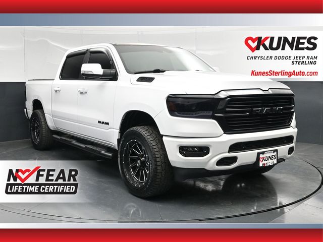 Bright White Clearcoat 2021 RAM 1500 Pickup Truck Four-Wheel Drive 8-Speed Automatic