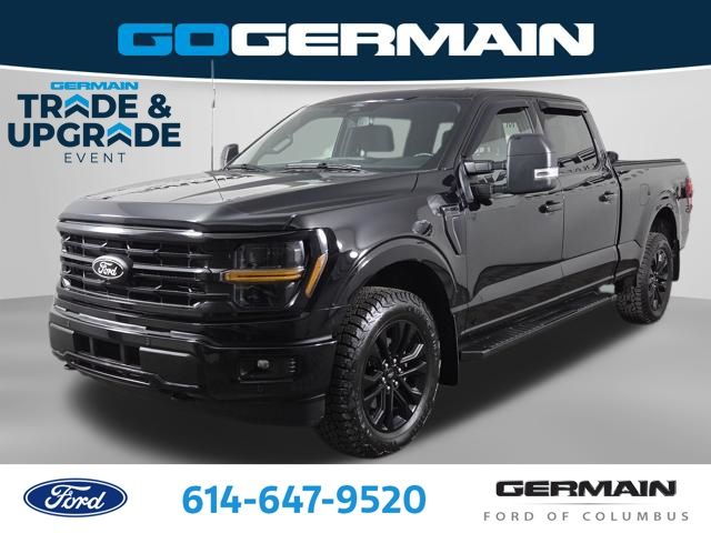 Agate Black Metallic 2024 Ford F-150 XLT SuperCrew 4WD Pickup Truck Four-Wheel Drive Automatic