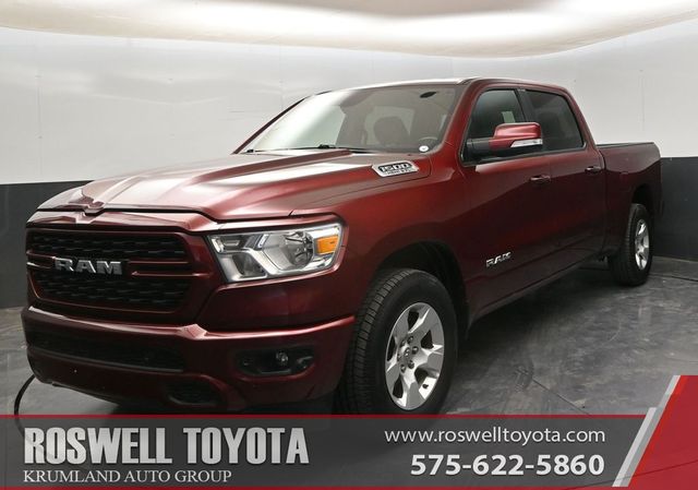 Delmonico Red Pearlcoat 2022 RAM 1500 Big Horn Crew Cab 4WD Pickup Truck Four-Wheel Drive 8-Speed Automatic