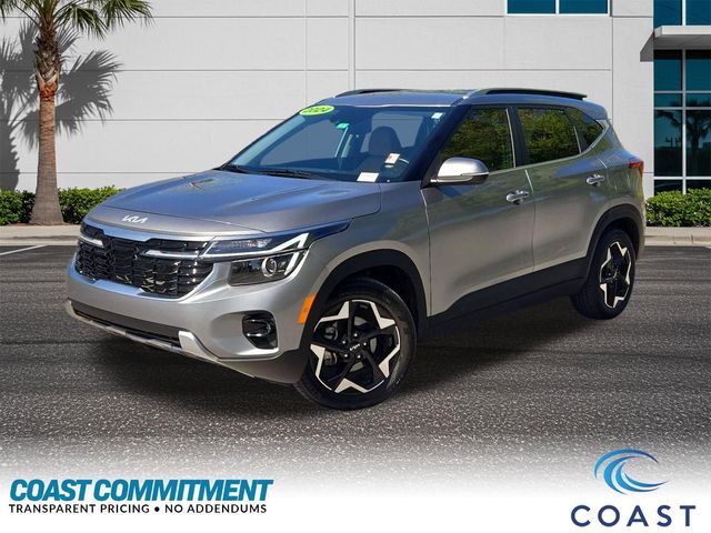 Steel Gray 2024 Kia Seltos EX FWD SUV / Crossover Front-Wheel Drive Continuously Variable Transmission