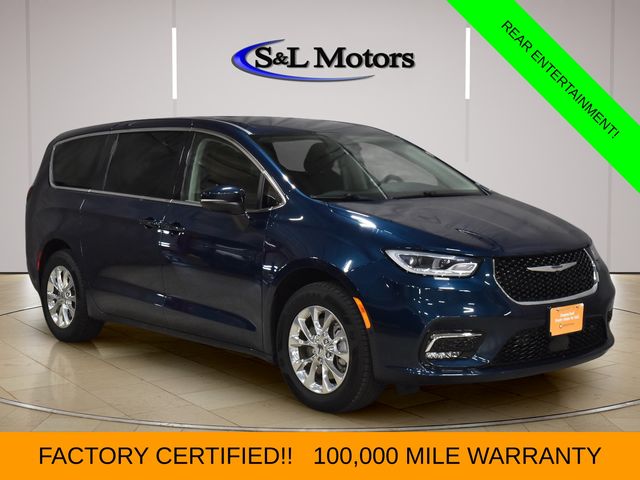 Fathom Blue Pearlcoat 2023 Chrysler Pacifica Minivan All-Wheel Drive 9-Speed Automatic
