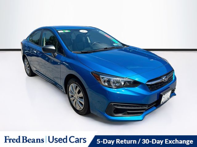 Ocean Blue Pearl 2021 Subaru Impreza Sedan All-Wheel Drive Continuously Variable Transmission