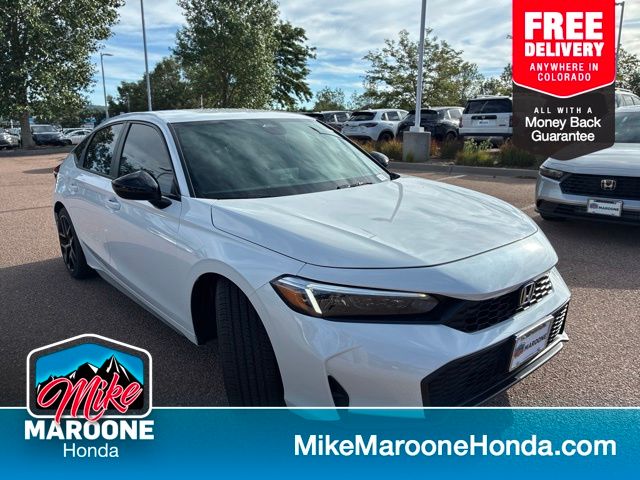 Platinum White Pearl 2026 Honda Civic Hatchback Hatchback Front-Wheel Drive Continuously Variable Transmission
