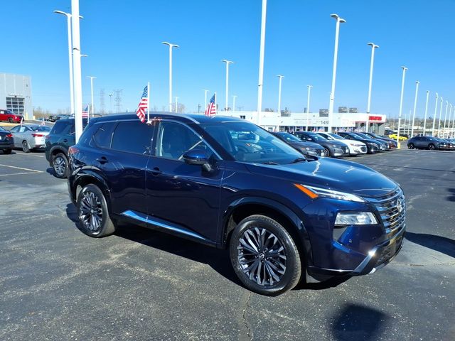 Deep Ocean Blue Pearl 2024 Nissan Rogue Platinum AWD SUV / Crossover All-Wheel Drive Continuously Variable Transmission