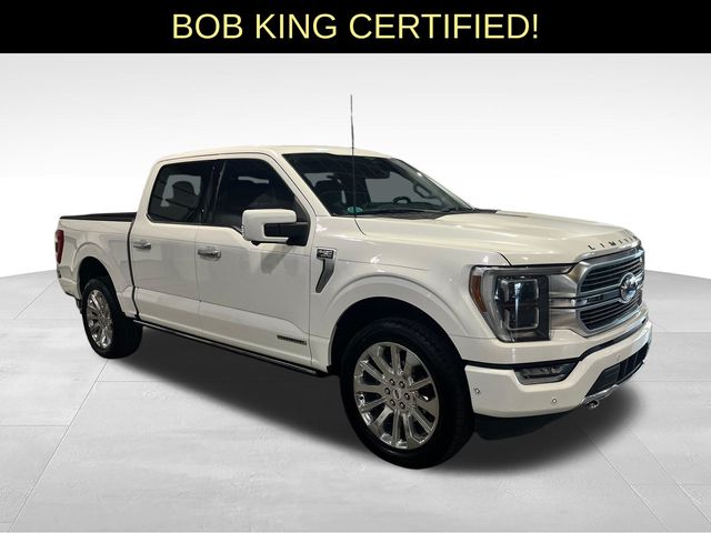 White Metallic 2023 Ford F-150 Limited SuperCrew 4WD Pickup Truck Four-Wheel Drive Automatic