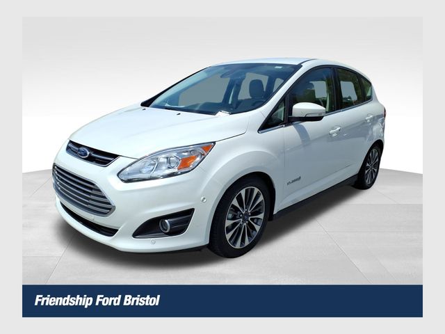 White Platinum Clearcoat Metallic 2018 Ford C-Max Hybrid Titanium FWD Wagon Front-Wheel Drive Continuously Variable Transmission