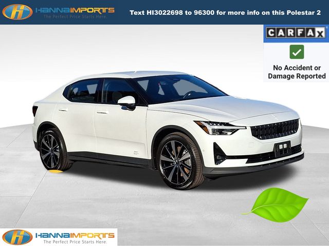 White (Snow) 2022 Polestar 2 Long Range Dual Motor Fastback AWD Sedan All-Wheel Drive 1-Speed Automatic