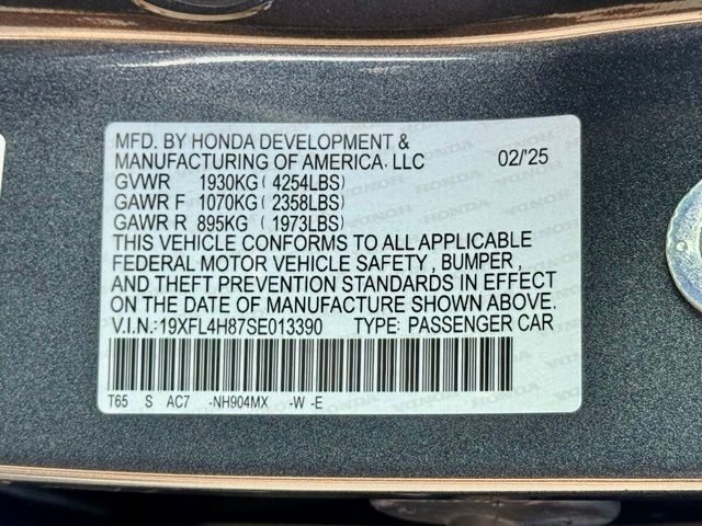 Used 2025 Honda Civic Hybrid Hatchback