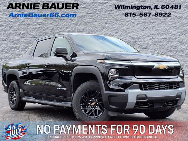 Black 2025 Chevrolet Silverado EV Pickup Truck All-Wheel Drive 1-Speed Automatic