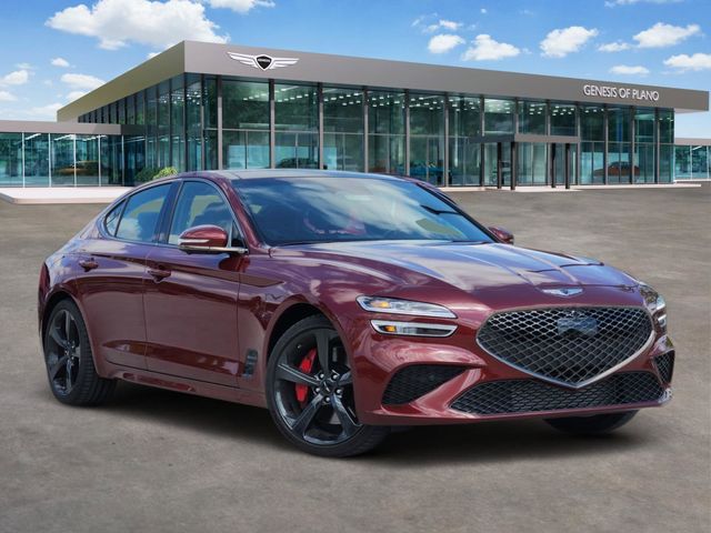 Red 2026 Genesis G70 3.3T Sport Prestige RWD Sedan Rear-Wheel Drive 8-Speed Automatic