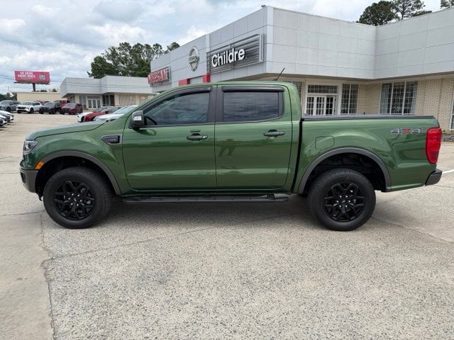Green Metallic 2023 Ford Ranger Lariat SuperCrew 4WD Pickup Truck Four-Wheel Drive Automatic