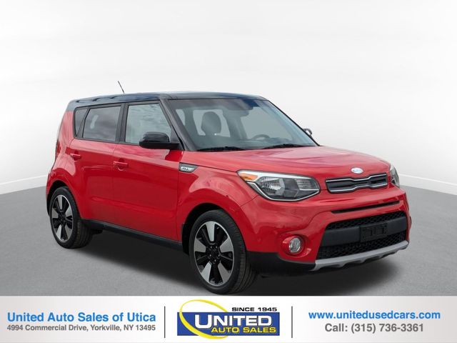 Inferno Red w/Black Roof 2019 Kia Soul Wagon Front-Wheel Drive 6-Speed Automatic