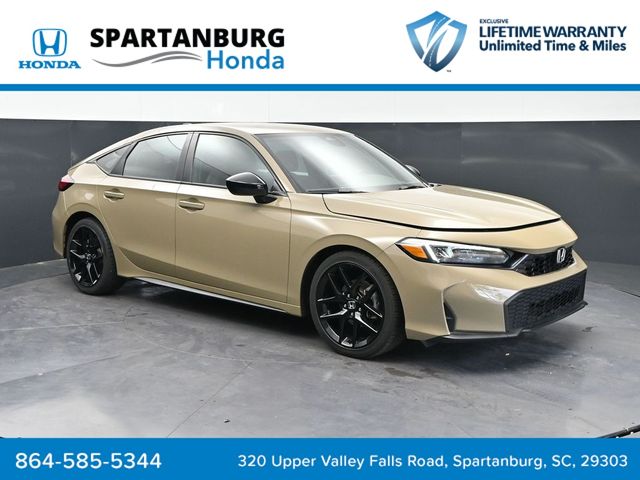 Sand Dune 2025 Honda Civic Hatchback Sport FWD Hatchback Front-Wheel Drive Continuously Variable Transmission