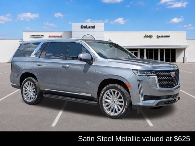 Gray (Satin Steel Metallic) 2021 Cadillac Escalade SUV / Crossover Four-Wheel Drive
