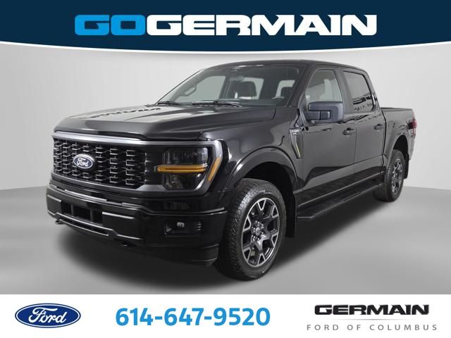 Agate Black Metallic 2025 Ford F-150 STX SuperCrew 4WD Pickup Truck Four-Wheel Drive Automatic