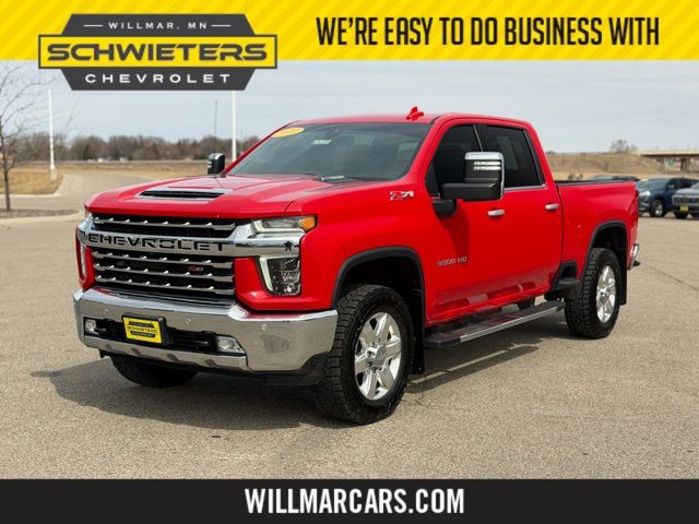 Red Hot 2022 Chevrolet Silverado 3500HD LTZ Crew Cab 4WD Pickup Truck Four-Wheel Drive Automatic