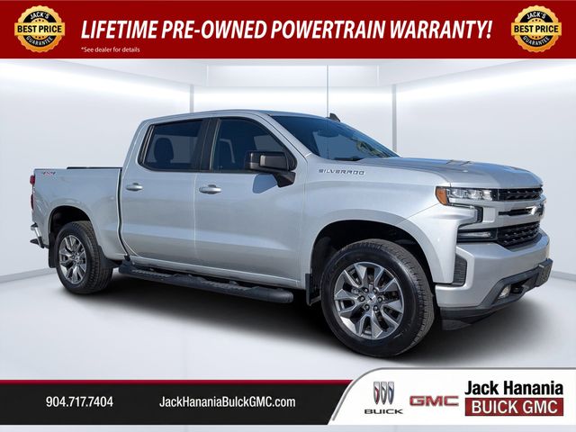 Silver Ice Metallic 2021 Chevrolet Silverado 1500 RST Crew Cab 4WD Pickup Truck Four-Wheel Drive Automatic
