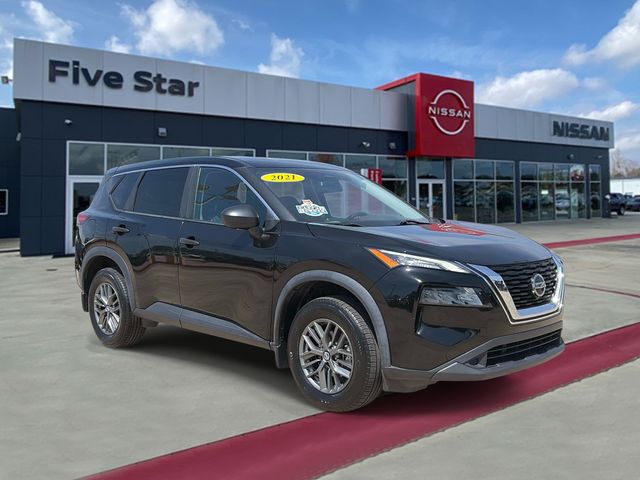 Super Black 2021 Nissan Rogue S FWD SUV / Crossover Front-Wheel Drive Continuously Variable Transmission