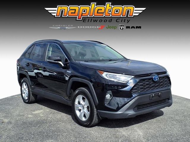 Midnight Black Metallic 2020 Toyota RAV4 Hybrid XLE AWD SUV / Crossover All-Wheel Drive Continuously Variable Transmission