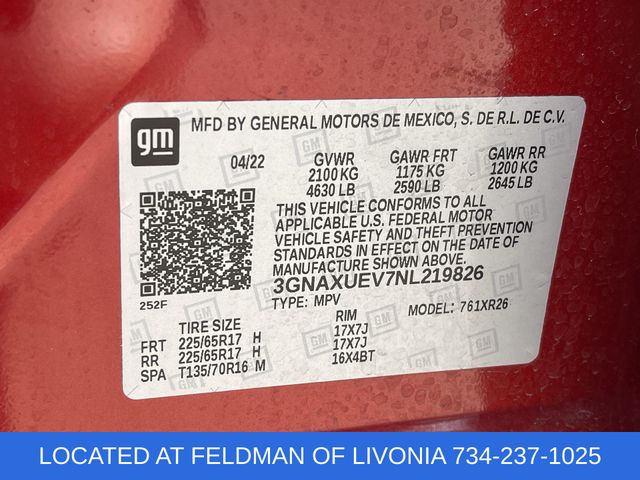 Used 2022 Chevrolet Equinox For Sale in Livonia, MI