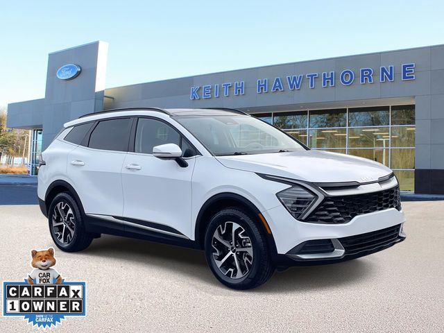 Glacial White Pearl 2025 Kia Sportage EX AWD SUV / Crossover All-Wheel Drive 8-Speed Automatic