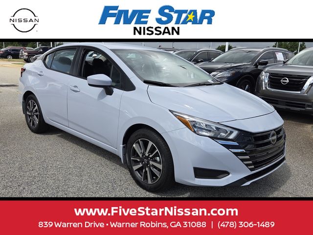 Pearl 2025 Nissan Versa Sedan Front-Wheel Drive Continuously Variable Transmission