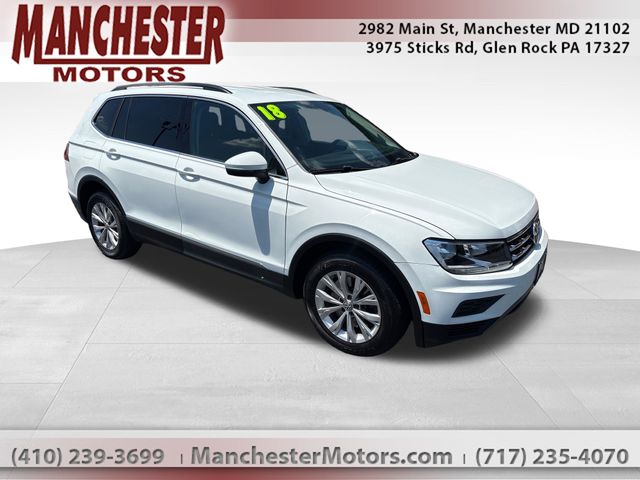 Pure White 2018 Volkswagen Tiguan SE 4Motion SUV / Crossover All-Wheel Drive 8-Speed Automatic