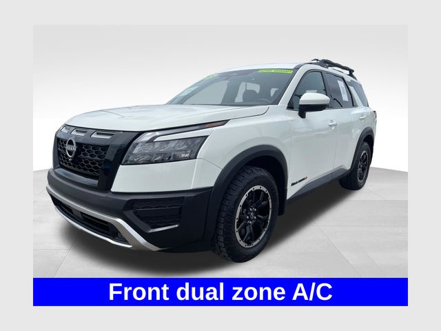 Glacier White 2024 Nissan Pathfinder Rock Creek 4WD SUV / Crossover All-Wheel Drive 9-Speed Automatic