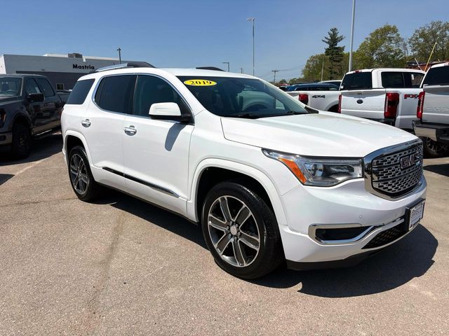 Summit White 2019 GMC Acadia Denali AWD SUV / Crossover Four-Wheel Drive 6-Speed Automatic